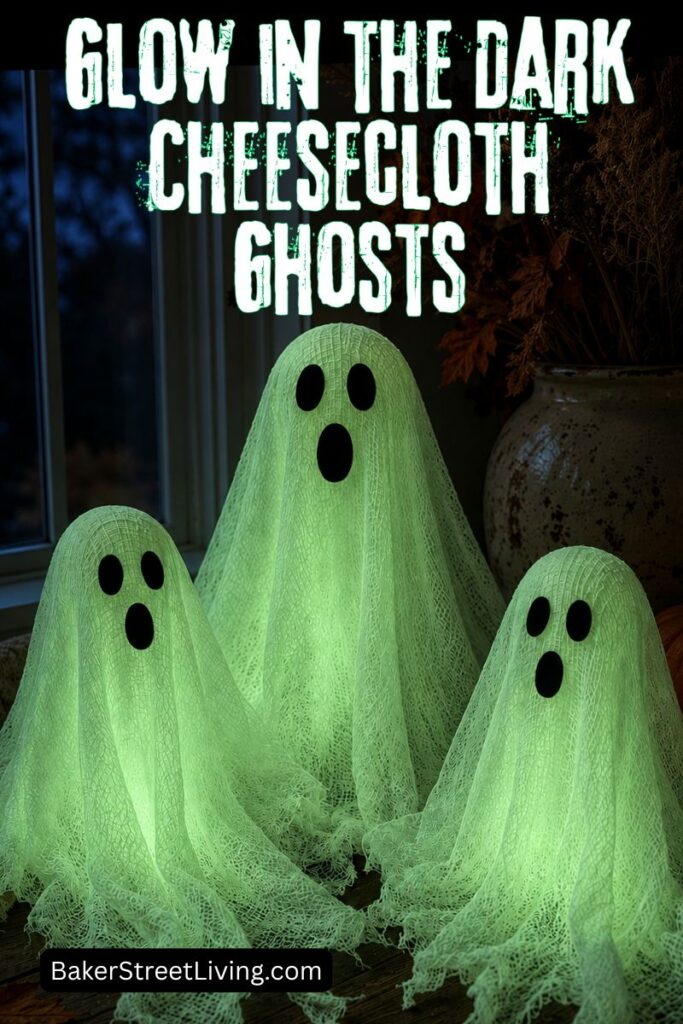 Glow in the Dark Cheesecloth Ghosts