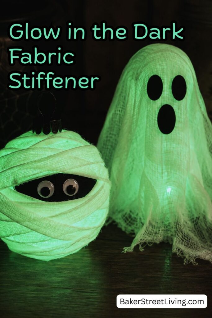 DIY Glow in the Dark fabric Stiffener