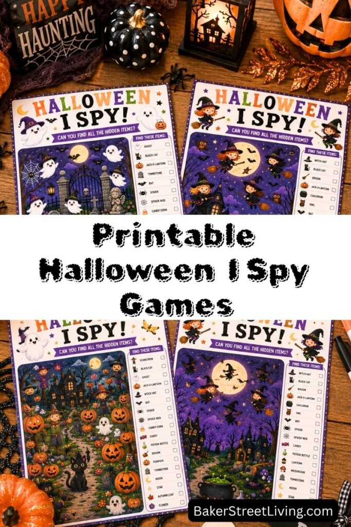 Printable Halloween I Spy Games