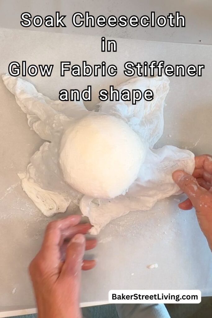 DIy Glow in the Dark Cheesecloth Ghost