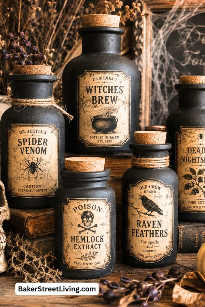 DIY free printable apothecary labels