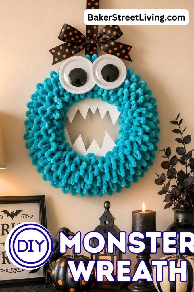 DIY Monster Wreath - Loop Yard Craft Project