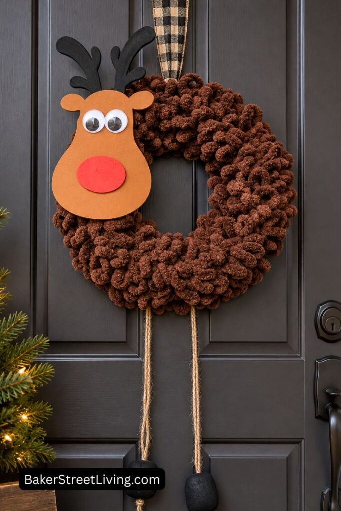 DIY Reindeer Wreath