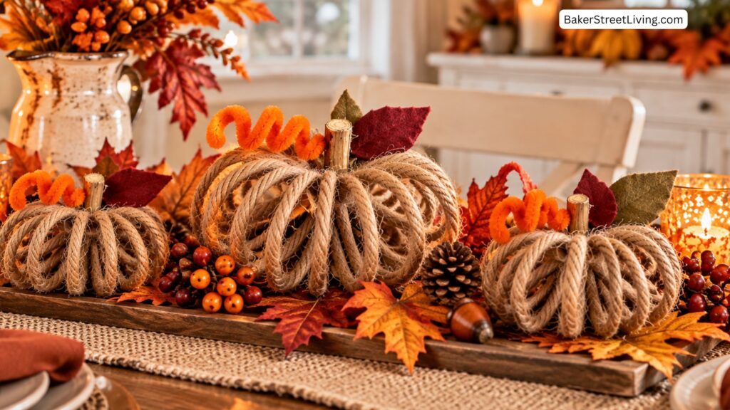 DIY Twine Pumpkins