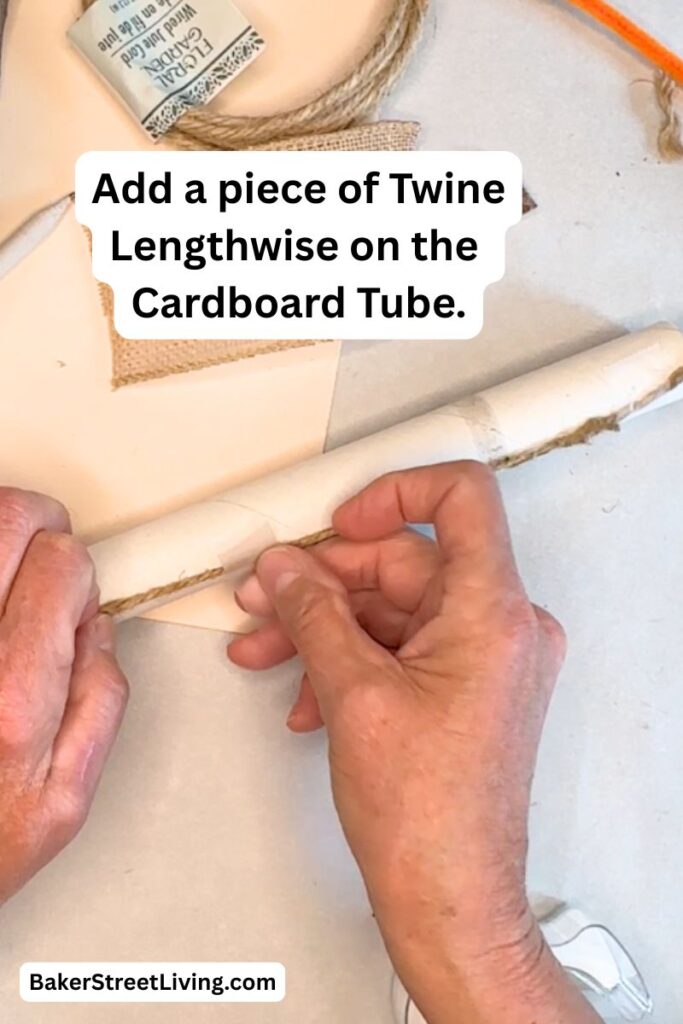 Making DIY Twine Pumpkins