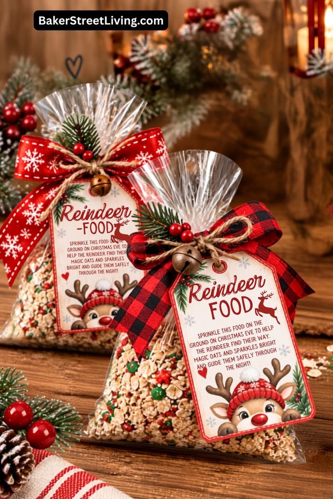 Easy DIY free Printable Reindeer Food Tags