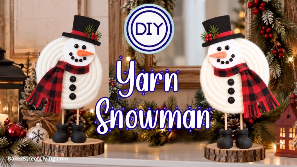 Easy to Make yarn Snowman