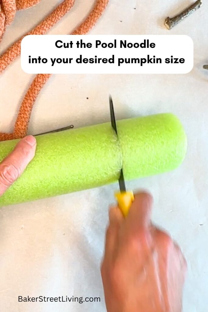 making yarn pumpkins