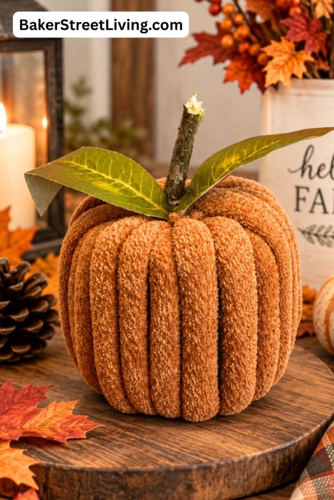 DIY Yarn Pumpkin - Pool noodle craft