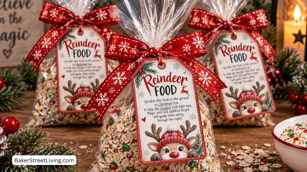 free printable reindeer food tags