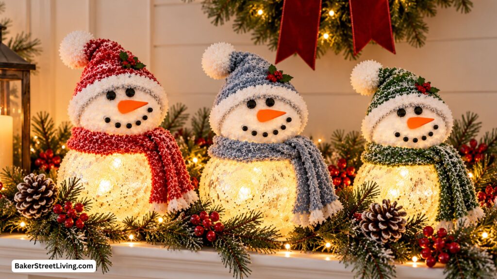 DIY Light Up Snowman
