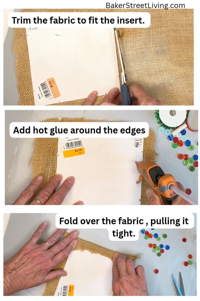 DIY Button Christmas Tree Art