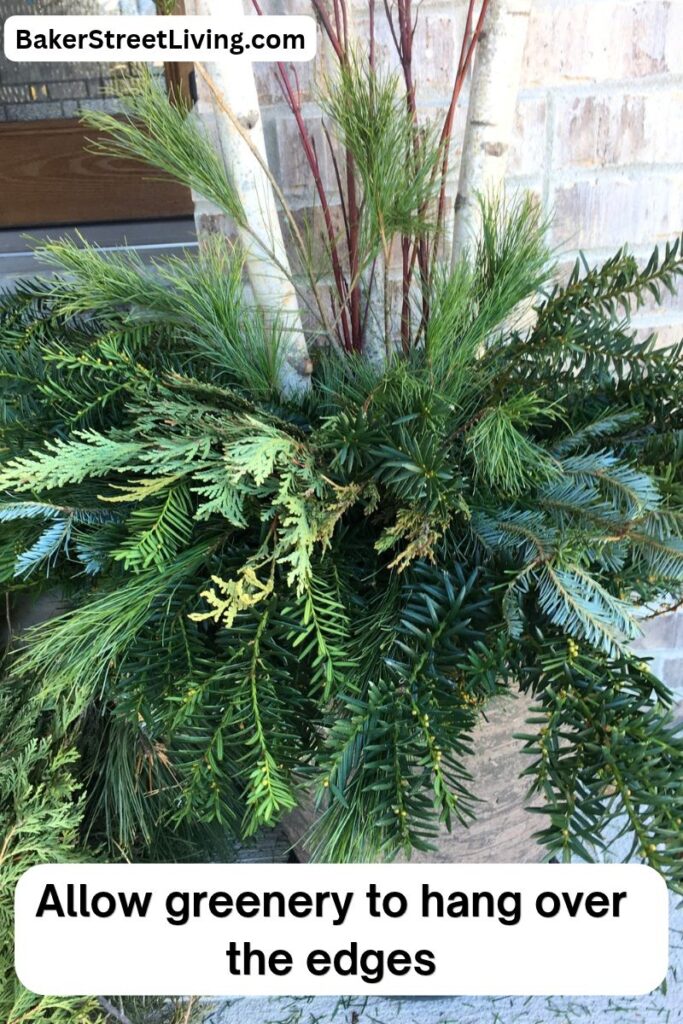 dIY Christmas Planter
