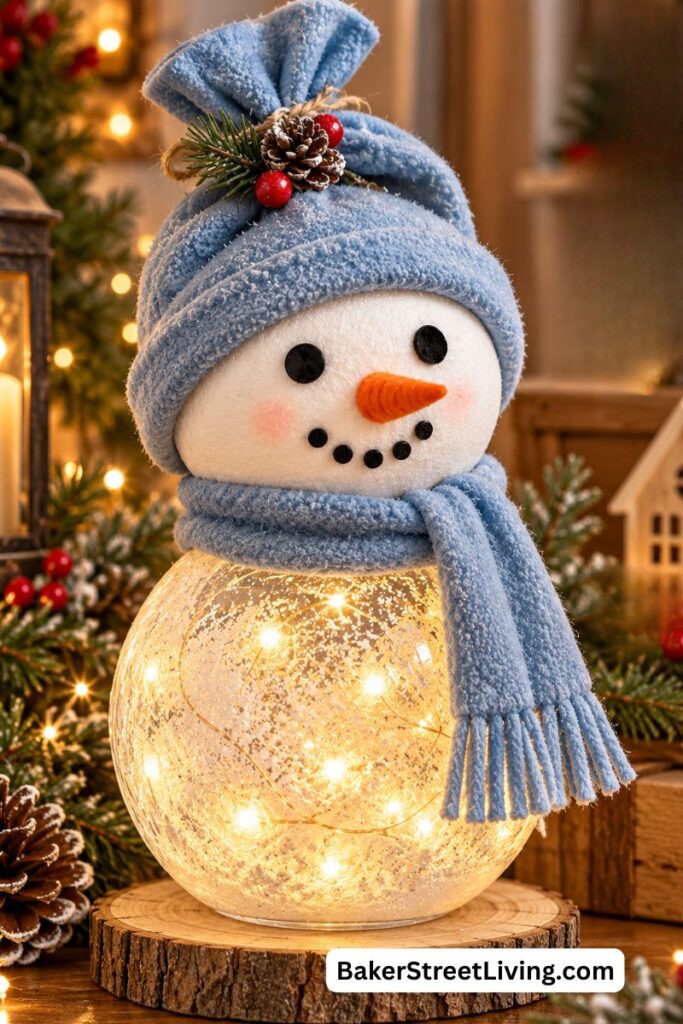 DIY Light Up Snowman