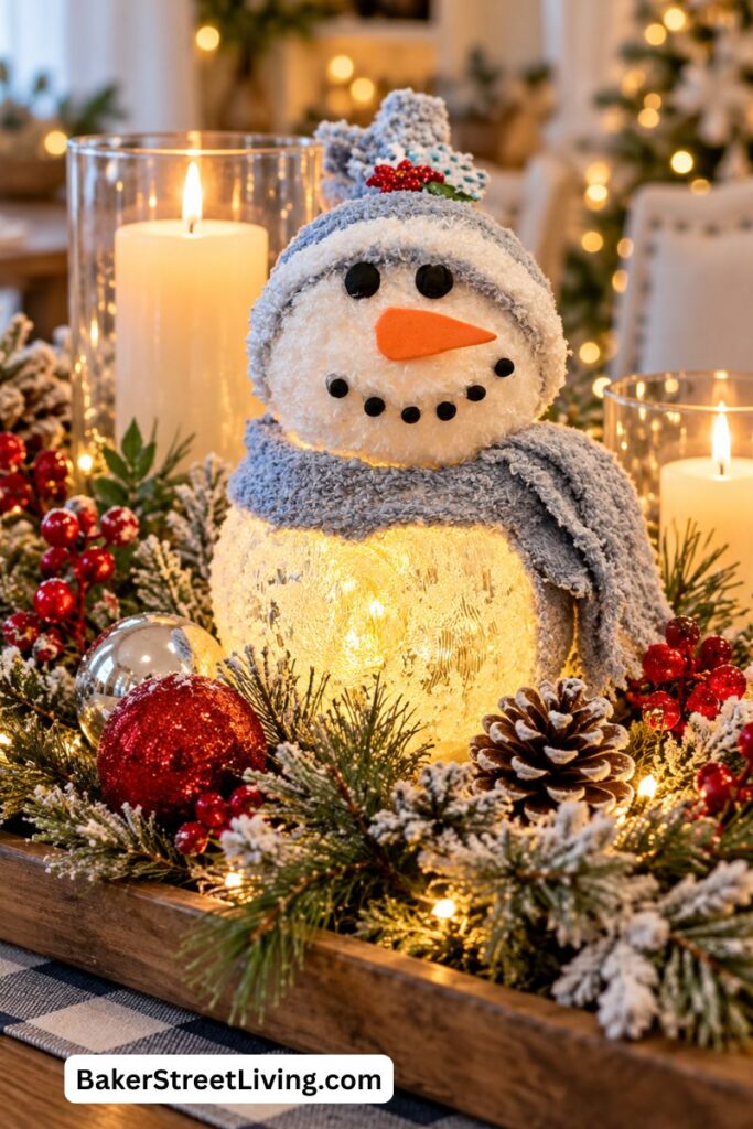 DIY Light Up Snowman
