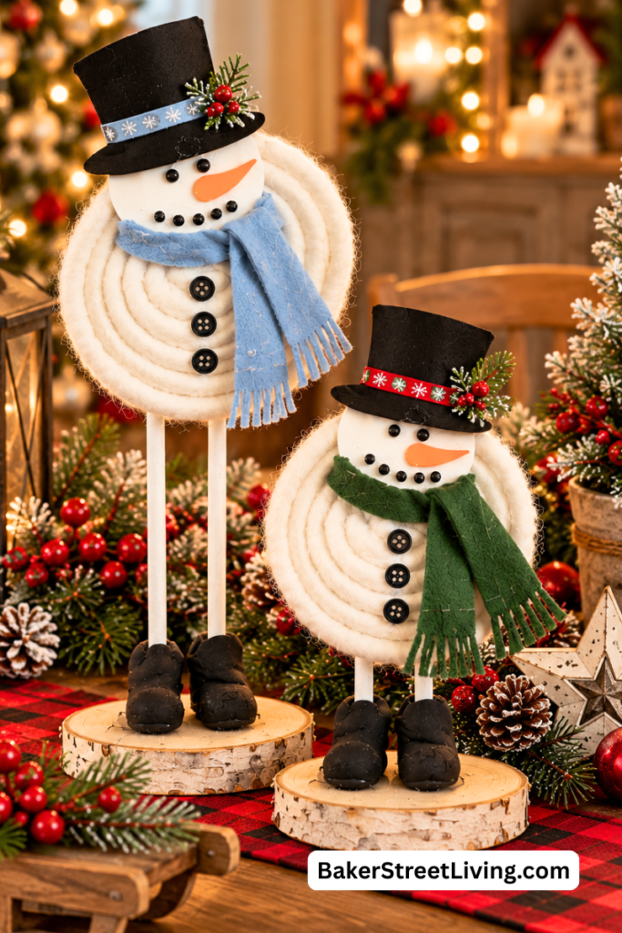 How to Make a DIY Yarn Snowman